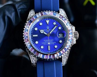Rolex Submariner Automatic Movement 40mm Luminous Blue Dial Watch